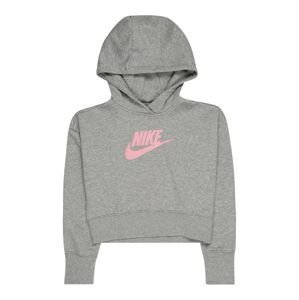 Nike Sportswear Mikina  šedý melír / světle růžová