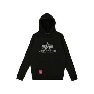 ALPHA INDUSTRIES Mikina  šedá / červená / černá