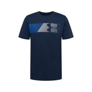 UNDER ARMOUR Funkční tričko 'FAST LEFT CHEST'  modrá / námořnická modř / bílá
