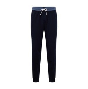 BOSS Black Pyžamové kalhoty 'Balance'  světlemodrá / tmavě modrá / bílá