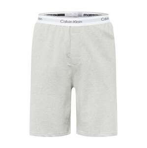 Calvin Klein Underwear Pyžamové kalhoty  šedý melír / černá / bílá