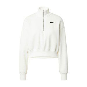 Nike Sportswear Mikina  krémová / černá