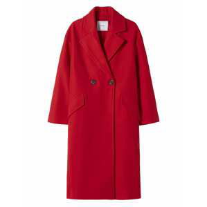 Bershka Přechodný kabát  červená