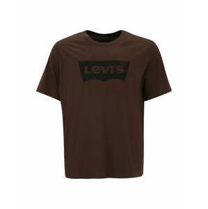 Levi's® Big & Tall Tričko 'B&T BIG GRAPHIC TEE REDS'  čokoládová / černá