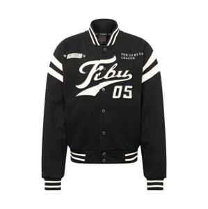 FUBU Přechodná bunda 'Varsity'  černá / bílá