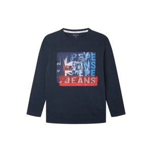 Pepe Jeans Tričko 'Claus'  modrá / marine modrá / červená / offwhite