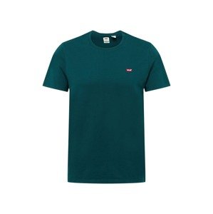 LEVI'S Tričko 'SS ORIGINAL HM TEE GREENS'  smaragdová / červená / bílá