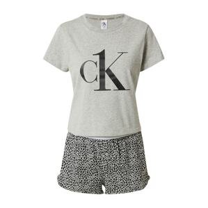 Calvin Klein Underwear Pyžamo  šedý melír / černá
