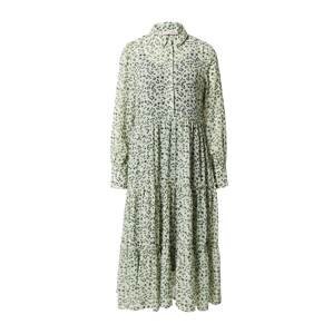 A-VIEW Košilové šaty 'Dodo'  kouřově šedá / pastelově zelená / černá / bílá