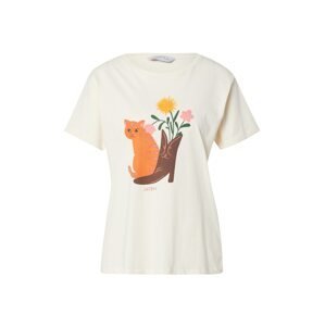 Compania Fantastica Tričko 'Camiseta'  tělová / hnědá / tmavě zelená / oranžová