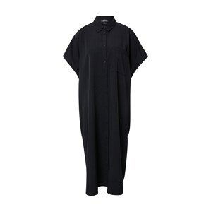Monki Košilové šaty  černá