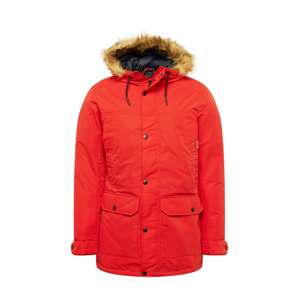 JACK & JONES Zimní parka 'WINNER'  červená / černá