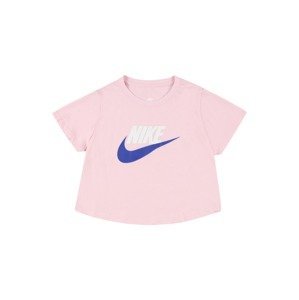 Nike Sportswear Tričko  modrá / růžová / bílá