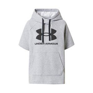 UNDER ARMOUR Sportovní mikina 'RIVAL'  šedý melír / černá