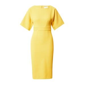 Closet London Pouzdrové šaty  žlutá