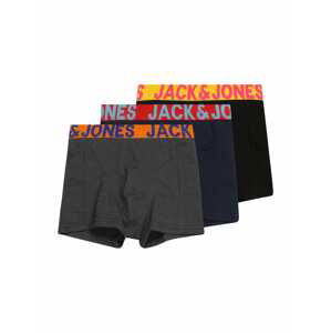 Jack & Jones Junior Spodní prádlo 'Crazy'  námořnická modř / tmavě šedá / oranžová / černá