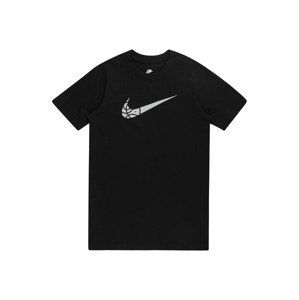 Nike Sportswear Tričko  černá / bílá