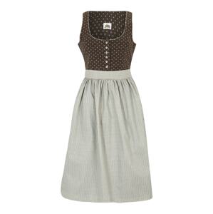 ALMSACH Dirndl  režná / hnědá / čedičová šedá / bílá