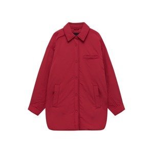 Pull&Bear Přechodná bunda  karmínově červené