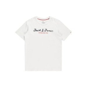 Jack & Jones Junior Tričko 'BERG'  světle červená / černá / přírodní bílá