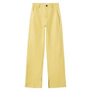 Bershka Kalhoty  žlutá