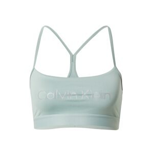 Calvin Klein Sport Sportovní podprsenka  světle šedá / pastelově zelená