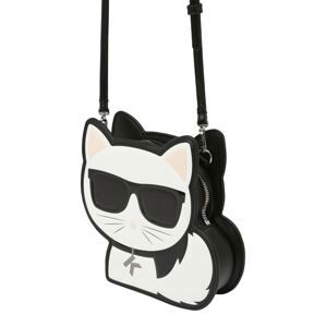 Karl Lagerfeld Taška přes rameno 'Choupette'  stříbrně šedá / pudrová / černá / bílá