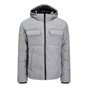 JACK & JONES Zimní bunda 'Brady'  šedý melír