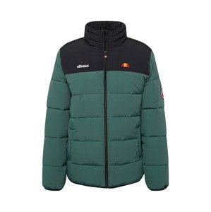 ELLESSE Zimní bunda  tmavě zelená / oranžová / černá / bílá