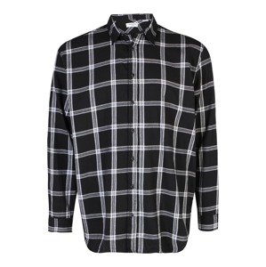 Jack & Jones Plus Košile 'Carl'  černá / bílá