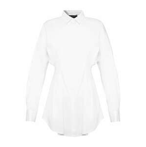 OW Collection Košilové šaty 'ELLA'  bílá