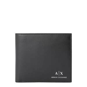 ARMANI EXCHANGE Peněženka  černá / stříbrná