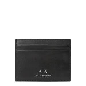 ARMANI EXCHANGE Pouzdro  stříbrně šedá / černá