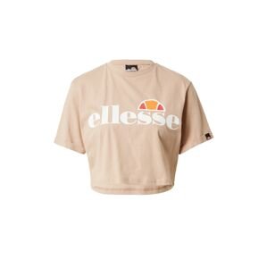 ELLESSE Tričko 'Alberta'  světle hnědá / oranžová / červená / bílá