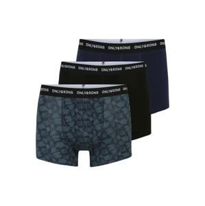 Only & Sons Boxerky 'KASPER'  noční modrá / šedá / černá / bílá