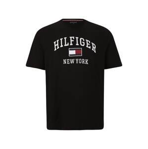 Tommy Hilfiger Big & Tall Tričko  červená třešeň / černá / bílá