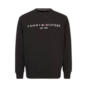 Tommy Hilfiger Big & Tall Mikina  černá / bílá