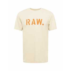 G-Star RAW Tričko  béžová / oranžová