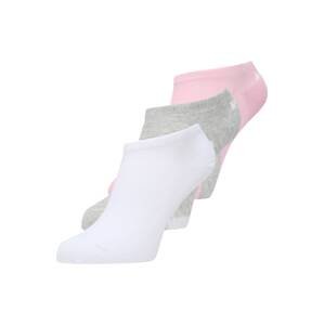 PUMA Sportovní ponožky  světle růžová / šedý melír / bílá