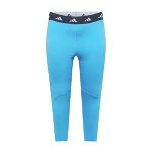 ADIDAS PERFORMANCE Sportovní kalhoty  noční modrá / azurová / bílá