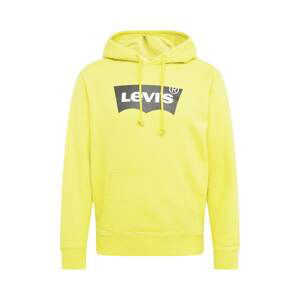 LEVI'S Mikina 'STANDARD GRAPHIC HOODIE YELLOWS/ORANGES'  žlutá / černá / bílá