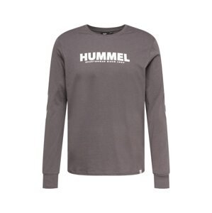 Hummel Funkční tričko 'Legacy'  tmavě šedá / bílá