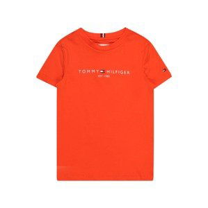 TOMMY HILFIGER Tričko  námořnická modř / oranžová / červená / bílá