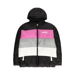 ELLESSE Přechodná bunda 'Voltar'  šedá / pink / černá / bílá