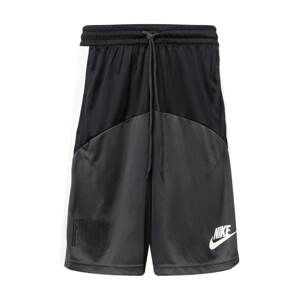 NIKE Sportovní kalhoty  tmavě šedá / černá / bílá