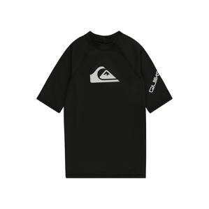 QUIKSILVER Funkční tričko 'ALL TIME'  šedá / černá