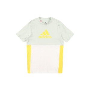 ADIDAS SPORTSWEAR Funkční tričko  žlutá / mátová / bílá