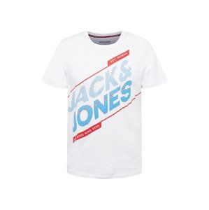 JACK & JONES Tričko 'FORMATION'  světlemodrá / červená / bílá