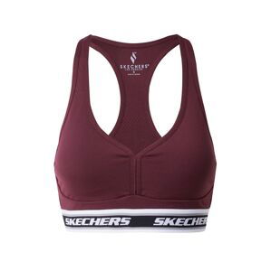 Skechers Performance Sportovní podprsenka  burgundská červeň / bílá