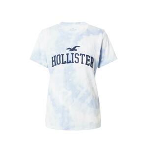 HOLLISTER Tričko  světlemodrá / bílá / námořnická modř